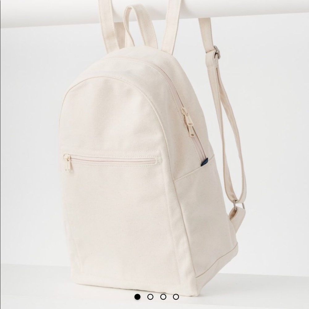 BAGGU Zip Canvas Backpack - Natural